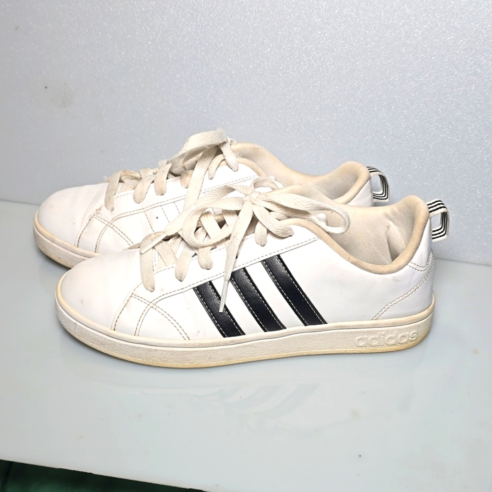 Adidas Neo Pace Black White 3 stripes fashion Sneakers Shoes Woman's Size 6